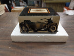 1933 Motorcycle Side/Car Bank Ultra Classic Marble Granite Base Harley