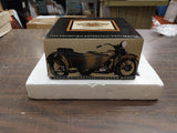 1933 Motorcycle Side/Car Bank Ultra Classic Marble Granite Base Harley