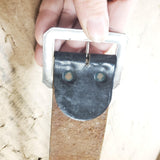 VTG George Lawrence .45 Caliper Cartridge Ammo 34-38" Black Brown Leather Belt