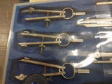 Vintage Sears 607 5105 Drafting Tools Set in Vinyl Case Made in Germany