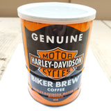Vtg Genuine Harley Davidson Motor Cycle Biker Brew Coffee Can 13 Oz Empty Man Ca