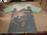 Savvy Sportswear Vtg Car 1970s? Photo Realism T-Shirt Polyester Large 1931 Ford