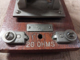 Early Vtg Western Electric Company 2 Piece Telegraph Morse Code 150 OHMS & 2 OHM