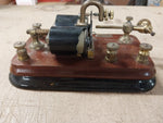 Early Vtg Western Electric Company 2 Piece Telegraph Morse Code 150 OHMS & 2 OHM
