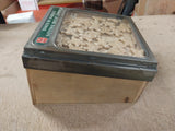 Vintage Nabisco Wooden Box Glass Top Display Case National Biscuit Company