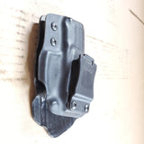 Taurus G-2-C IWB shooting holster matte black & black carbon fiber 1.75" Right