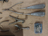 Vintage Dentist Tools Rare Stainless Plyers Extractors 23+ Dentistry Instruments