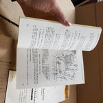 NOS OEM Riders hand book Hummer Model 165 supplement Operating Care Instructions