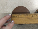 Vtg Travel Size Shoe Shine Kit Leather Case Cavalier Polish Brush Kiwi Polish