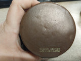 Vtg Travel Size Shoe Shine Kit Leather Case Cavalier Polish Brush Kiwi Polish