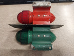 Vintage Delta Boat Bow Light Set Pair of Red/Green Navigation