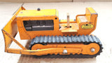 Vtg 1950s Pressed Steel Tonka Bulldozer No 100 Orange 9" Heavy Equipment tin toy