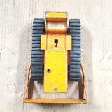 Vtg 1950s Pressed Steel Tonka Bulldozer No 100 Orange 9" Heavy Equipment tin toy