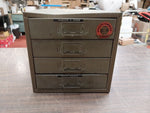 Vintage Metal Hardware Union Chests Utility Cabinet Model No. 410 4 Drawer