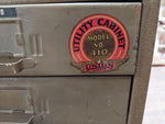 Vintage Metal Hardware Union Chests Utility Cabinet Model No. 410 4 Drawer