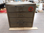 Vintage Metal Hardware Union Chests Utility Cabinet Model No. 410 4 Drawer
