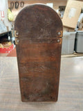Vintage 1930s? 40s? 2 Bottle Wine Travel Carrier Box 14.5x8.5x6.2 World Map Wood