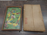 Vintage Antique 1933 Poosh-M-Up Glass Wood Baseball Pin Ball Tabletop 4 in1