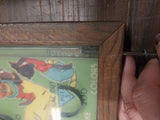 Vintage Antique 1933 Poosh-M-Up Glass Wood Baseball Pin Ball Tabletop 4 in1