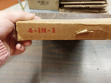 Vintage Antique 1933 Poosh-M-Up Glass Wood Baseball Pin Ball Tabletop 4 in1