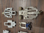 Vtg Massive 1/24 Slot Car 100's Parts Chassis Motors Tires Gears Restoration