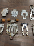 Vtg Massive 1/24 Slot Car 100's Parts Chassis Motors Tires Gears Restoration