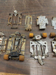 Vtg Massive 1/24 Slot Car 100's Parts Chassis Motors Tires Gears Restoration