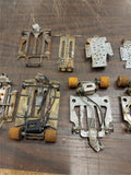 Vtg Massive 1/24 Slot Car 100's Parts Chassis Motors Tires Gears Restoration