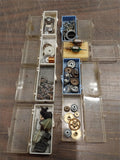 Vtg Massive 1/24 Slot Car 100's Parts Chassis Motors Tires Gears Restoration