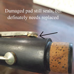Vintage Evette & Schaeffer Paris France Wood Clarinet Flute Instrument hard case