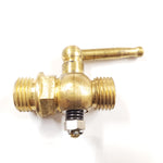 Vtg Brass 1/4" x 1/4" Thread Fuel Petcock Outlet PT-57 Harley Motorcycle Japan