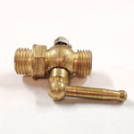 Vtg Brass 1/4" x 1/4" Thread Fuel Petcock Outlet PT-57 Harley Motorcycle Japan