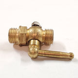 Vtg Brass 1/4" x 1/4" Thread Fuel Petcock Outlet PT-57 Harley Motorcycle Japan