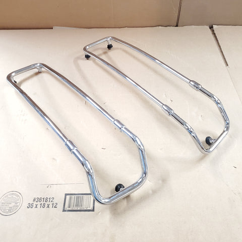 Chrome Trim Rails Harley Saddlebags FLH Touring Ultra Classic Glide 1980-2013