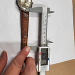 Vtg 1979 Timex Automatic Day/Date Mechanical Wrist Watch Leather Strap Working!