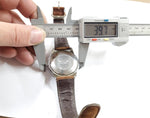 Vtg 1979 Timex Automatic Day/Date Mechanical Wrist Watch Leather Strap Working!