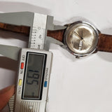 Vtg 1979 Timex Automatic Day/Date Mechanical Wrist Watch Leather Strap Working!
