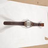 Vtg 1979 Timex Automatic Day/Date Mechanical Wrist Watch Leather Strap Working!