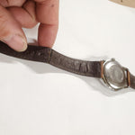 Vtg 1979 Timex Automatic Day/Date Mechanical Wrist Watch Leather Strap Working!