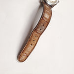 Vtg 1979 Timex Automatic Day/Date Mechanical Wrist Watch Leather Strap Working!