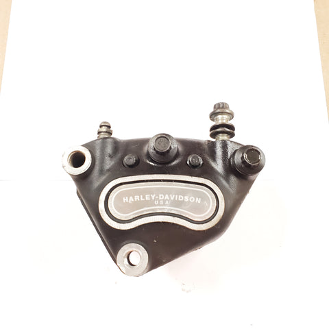 Front Brake Caliper Harley Sportster Dyna Softail Left 2000^ 4 piston OEM Nice!