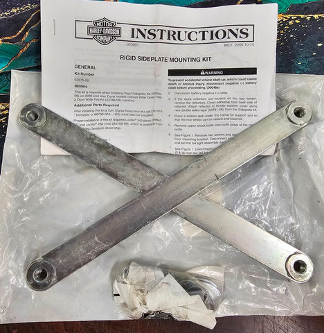 OEM Harley Davidson Rigid Sideplate Mounting Hardware Kit Dyna FXD 53975-06