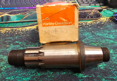 OEM Harley Davidson Engine Sprocket Shaft 65-69 NOS FL Touring FLH FLFB 24001-65