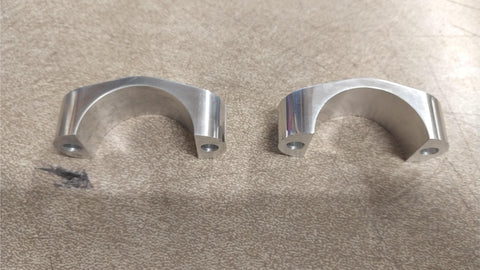 Top Only! Pair Indian Gilroy Turn Signal Clamps 41mm Fork Tube Harley Chopper