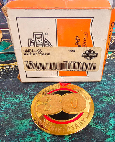 OEM Harley Davidson 30th Anniversary Medallion Emblem NOS Electra Glide 14454-95