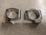 Chrome Pair Turn Signal Mounts 41mm Fork Tube Indian Gilroy Harley Chopper