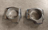 Chrome Pair Turn Signal Mounts 41mm Fork Tube Indian Gilroy Harley Chopper
