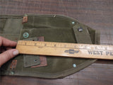 VTG US M1956 Canvas Leather Entrenching Tool Cover Shovel Carrier Military Army