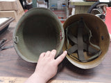 Vtg Us Navy Liner Helmet Ground Troops