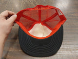 Vtg Clothing Big Nick Knickerboxer Russel CO Red Black & White Mesh Snapback Hat